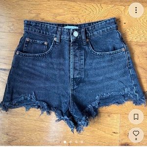 ZARA Black Denim Shorts